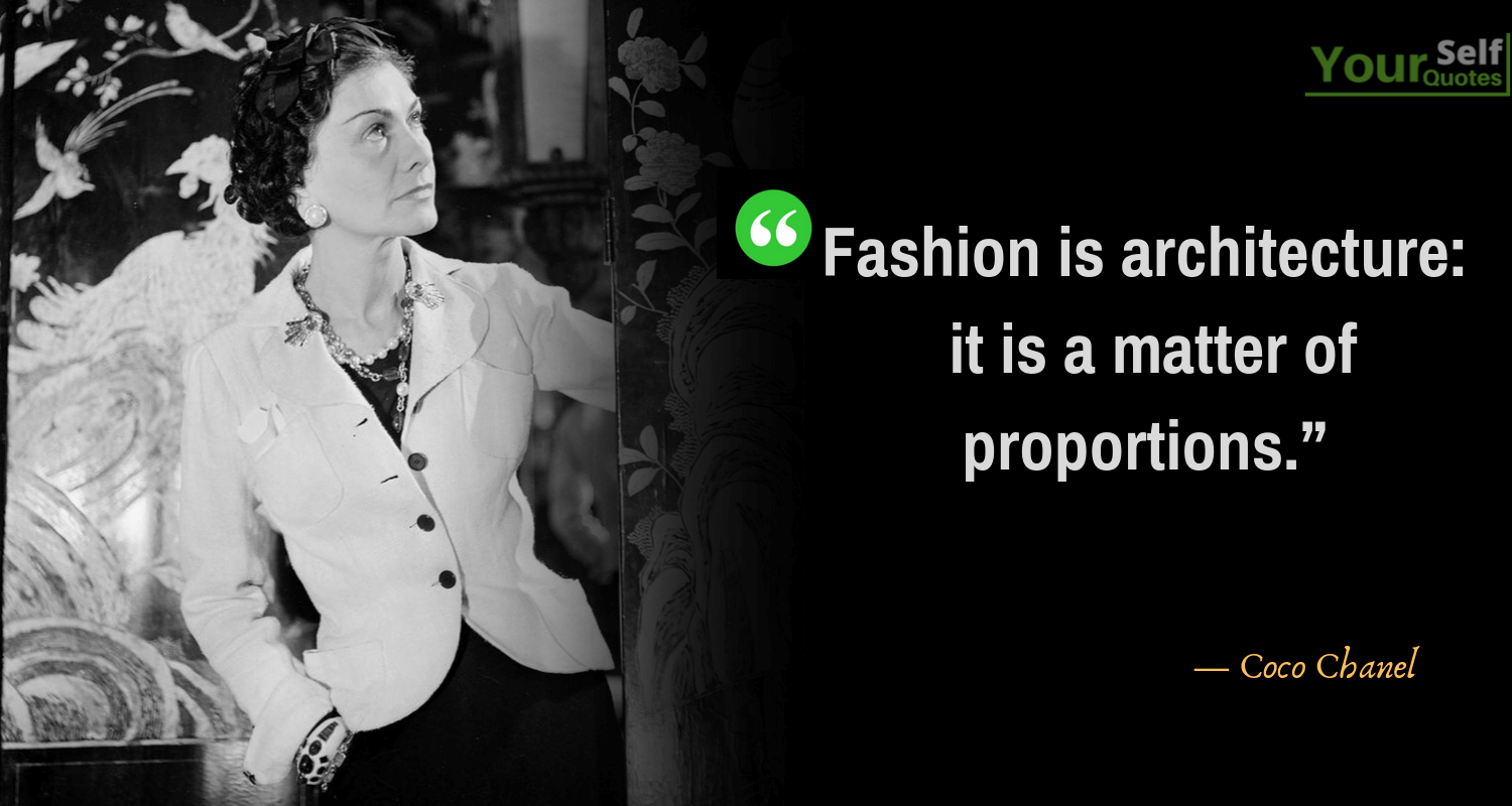 Coco Chanel Quote on Fashion